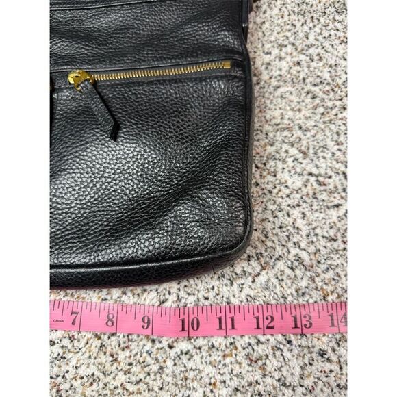 Fossil Elise Women's Black Pebbled Leather Crossbody Bag​ - Picture 6 of 9